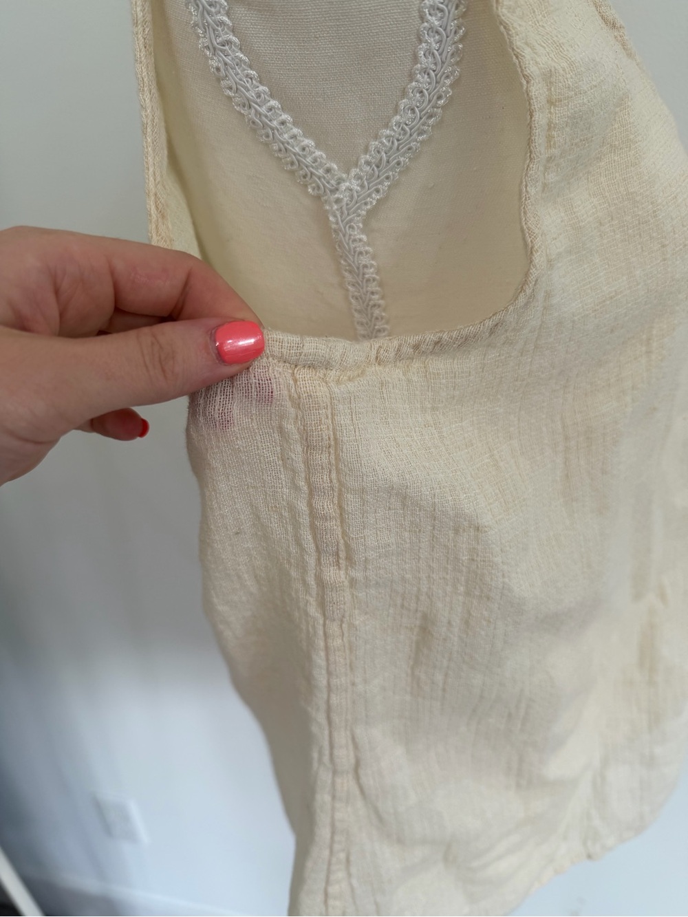 FLAX Linen Sleeveless Tank Natural Minimalist Coastal Capsule Wardrobe Size L - Picture 3 of 6